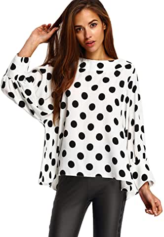 White Polka Dot Blouse