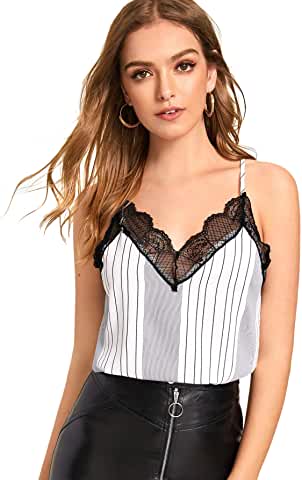 Striped Lacy String Tank