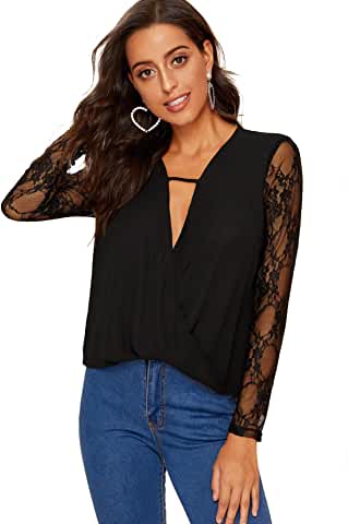 Mesh Sleeve Blouse