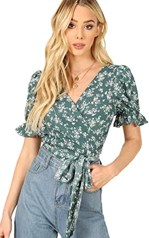 Flower Tie Top